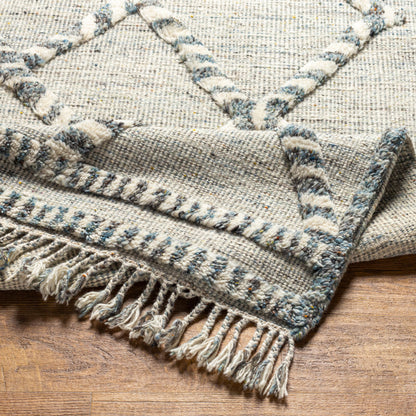 Cadiz Rug - 29475 by Surya in medium gray, dark brown, ivory, medium brown. Made from 100% wool in a unique style.