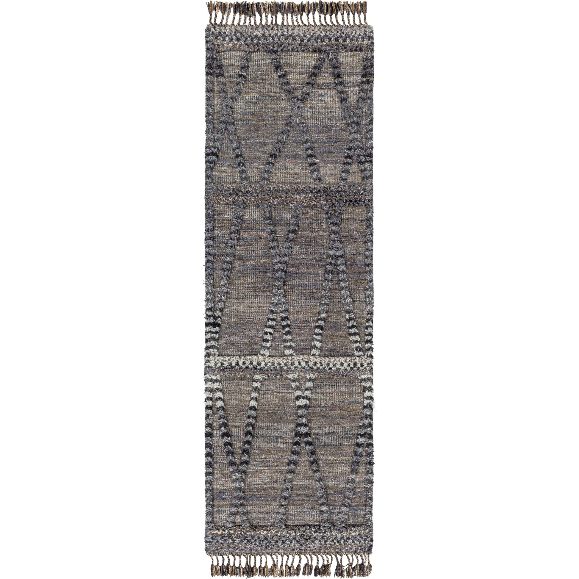 Cadiz Rug - 29476 by Surya in black, gray, charcoal, dark brown, olive, light gray. Made from 100% wool in a unique style.