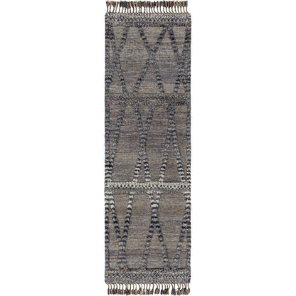 Cadiz Rug - 29476 by Surya in black, gray, charcoal, dark brown, olive, light gray. Made from 100% wool in a unique style.