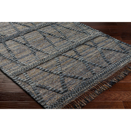 Cadiz Rug - 29476 by Surya in black, gray, charcoal, dark brown, olive, light gray. Made from 100% wool in a unique style.