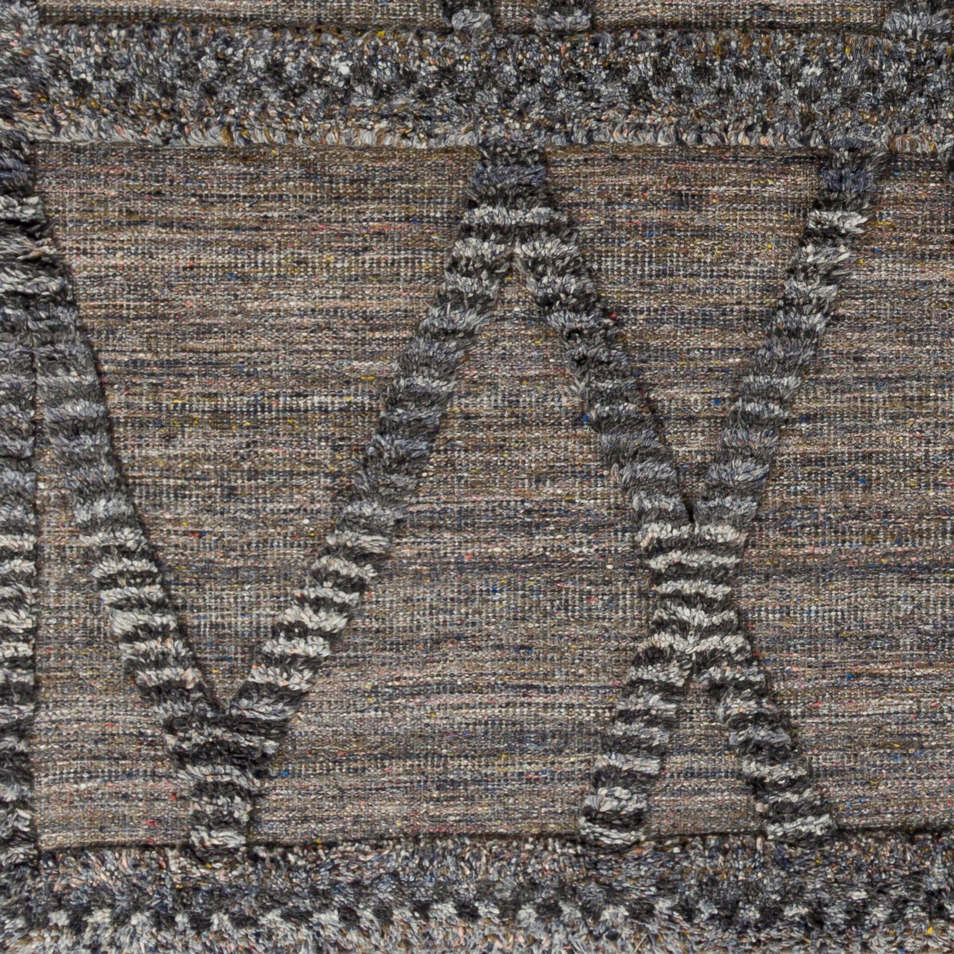 Cadiz Rug - 29476 by Surya in black, gray, charcoal, dark brown, olive, light gray. Made from 100% wool in a unique style.