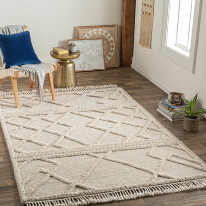Cadiz Rug - 29477 by Surya in light beige, medium gray, cream. Made from unique in a unique style.