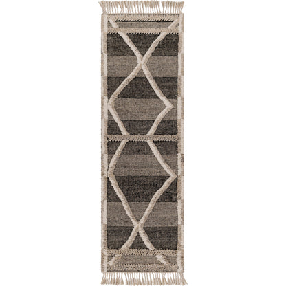 Cadiz Rug - 29478 by Surya in gray, black, cream. Made from 100% wool in a unique style.