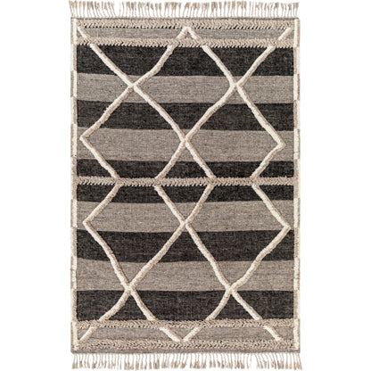 Cadiz Rug - 29478 by Surya in gray, black, cream. Made from 100% wool in a unique style.
