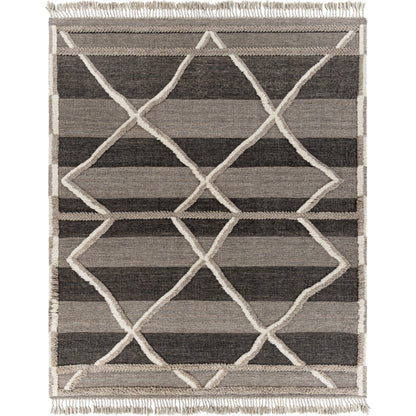 Cadiz Rug - 29478 by Surya in gray, black, cream. Made from 100% wool in a unique style.