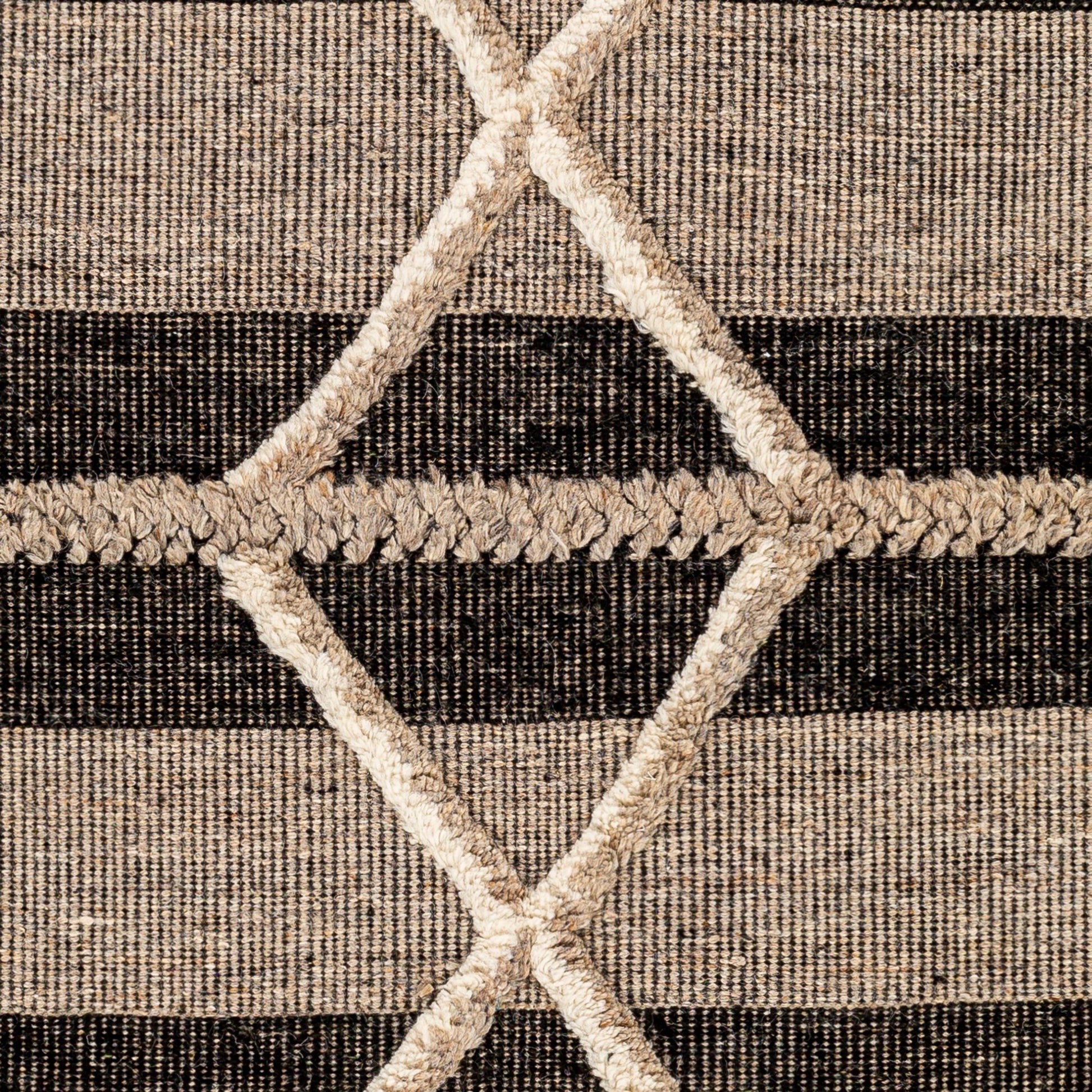 Cadiz Rug - 29478 by Surya in gray, black, cream. Made from 100% wool in a unique style.