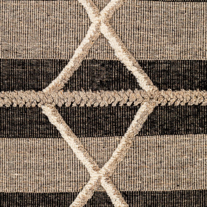 Cadiz Rug - 29478 by Surya in gray, black, cream. Made from 100% wool in a unique style.