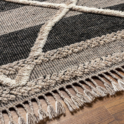 Cadiz Rug - 29478 by Surya in gray, black, cream. Made from 100% wool in a unique style.