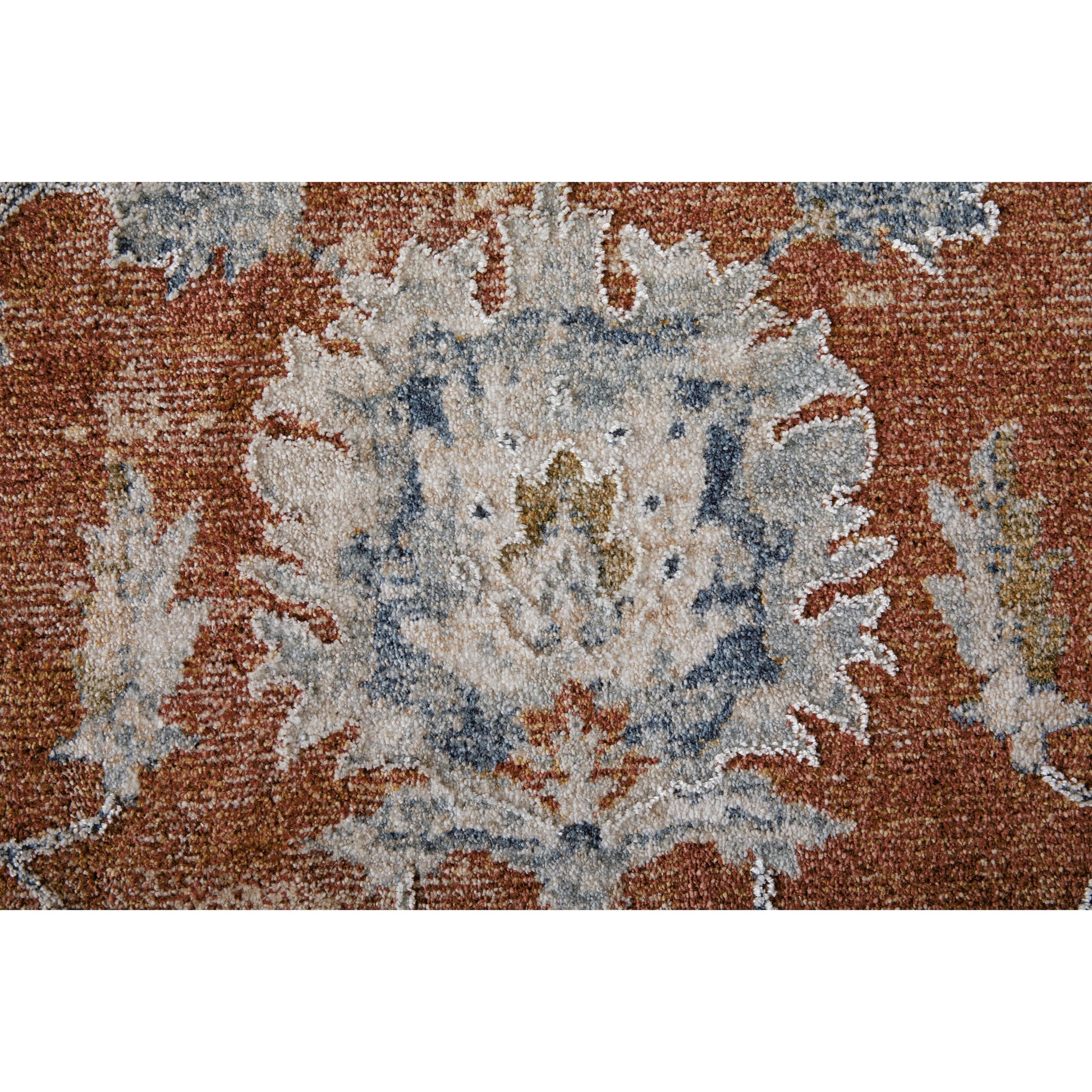 Pasha Transitional & Botanical Rug - 39M7F by Feizy. Made from polyester in a unique style.