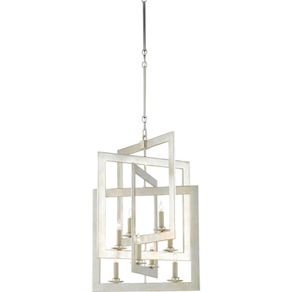 Middleton Chandelier by Currey and Company. Made from wrought iron in a modern style.