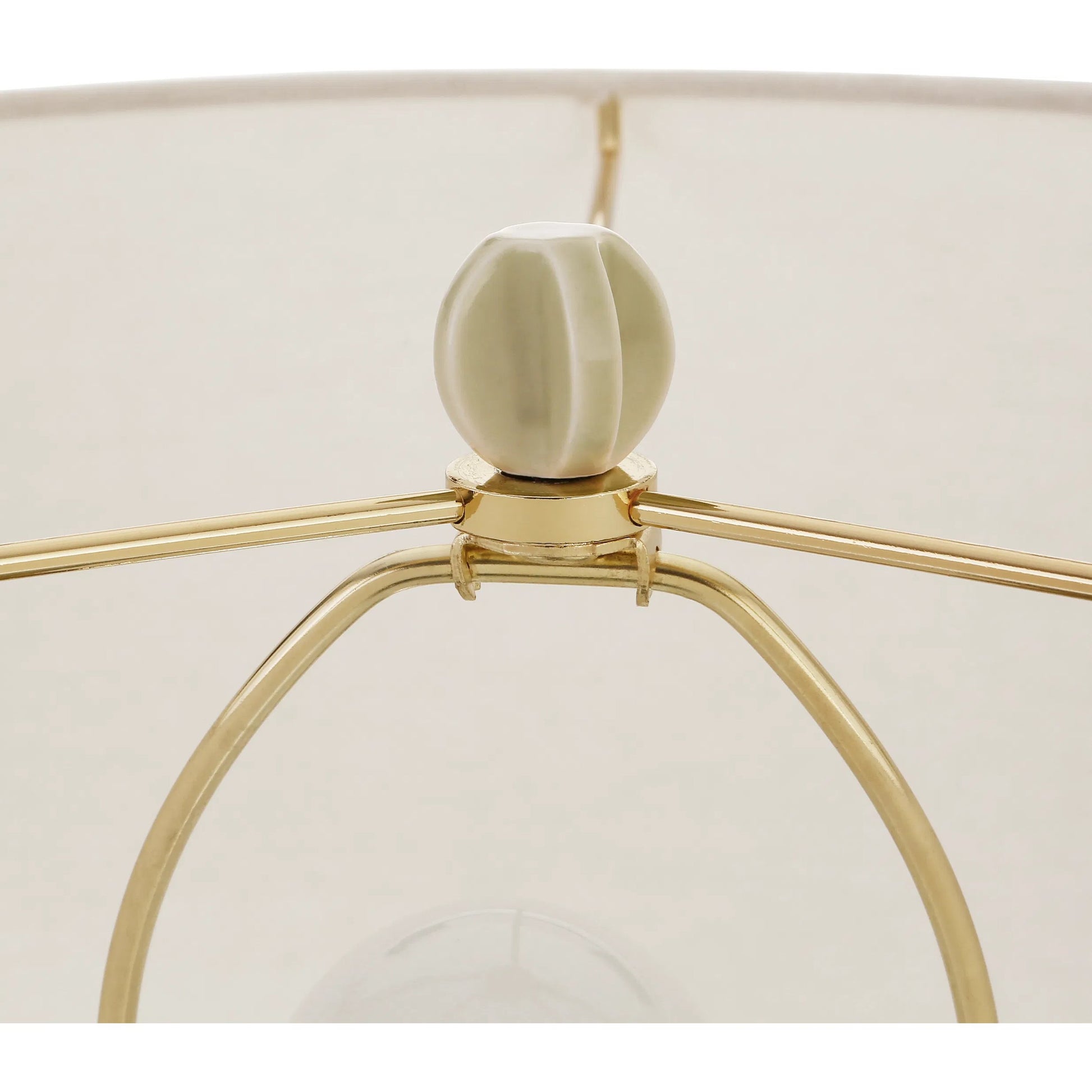 Cece Scalloped Ceramic Table Lamp by Worlds Away. Made from unique in a eclectic & global style.