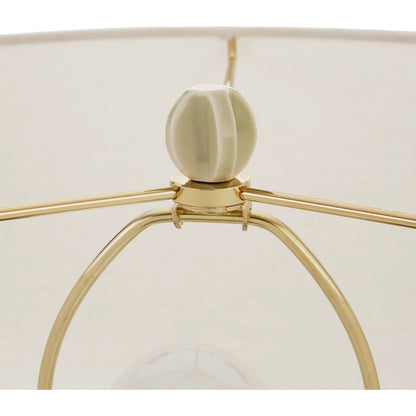 Cece Scalloped Ceramic Table Lamp by Worlds Away. Made from unique in a eclectic & global style.