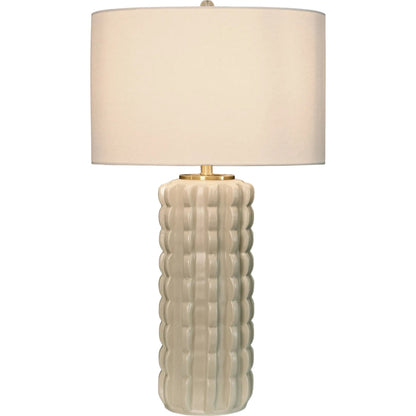Cece Scalloped Ceramic Table Lamp by Worlds Away. Made from unique in a eclectic & global style.