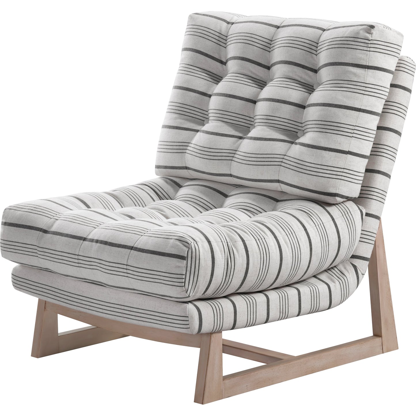 001 SI-2132721 | Primary Silo | Cedron Accent Chair - 527333 by Livabliss in gray and taupe. Made from upholstery: polyester, base: rubber wood, fill: 98% polyurethane foam, 2% polyester, polyfill in a modern style.