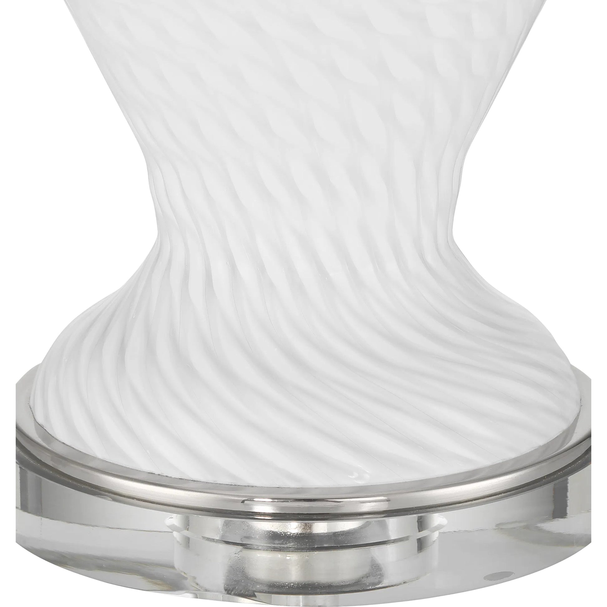 Zeta Table Lamp by Currey and Company. Made from glass, optic crystal in a transitional style.