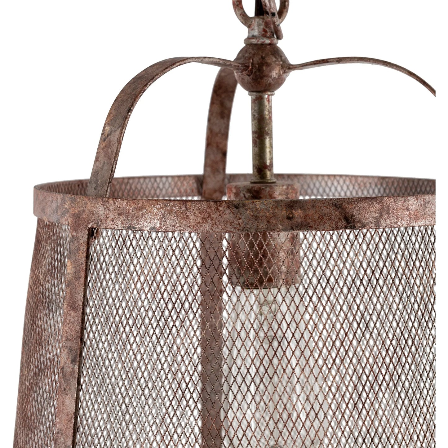 002 SI-1905174 | Closeup | Coleherne Pendant - 25309 by Surya in black, rust and paintedpainted. Made from metal in a modern style.