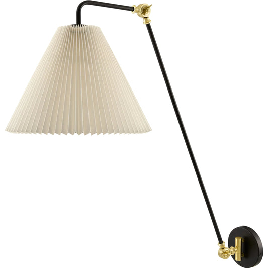 Cella Wall Sconce by Surya in black, white. Made from iron, linen, polyester in a unique style.