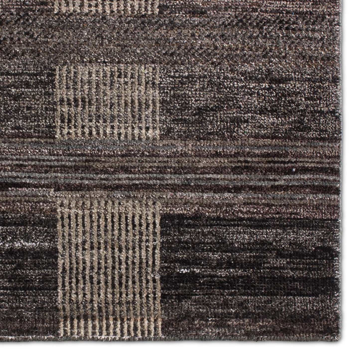 004 SI-2531265,SI-2531266,SI-2531267,SI-2531268,SI-2531269,SI-2531270 | Closeup | Centenary CEN03 Rug by Jaipur Living in brown, tan, beige. Made from 100% wool in a unique style.