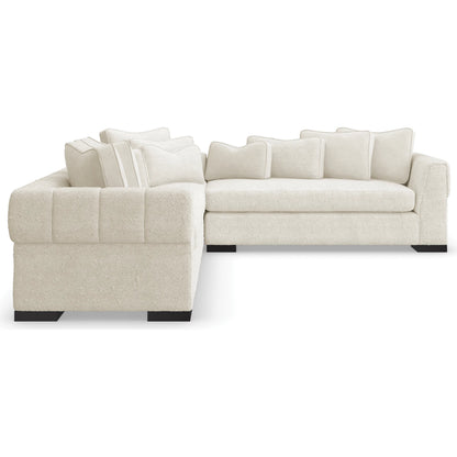 Edge Raf Loveseat by Caracole in satin ebony. Made from birch in a modern style.