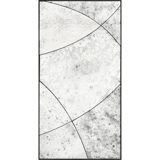 Ceres Accent Mirror by Surya in black and antiqued, matte. Made from manufactured wood in a unique style.