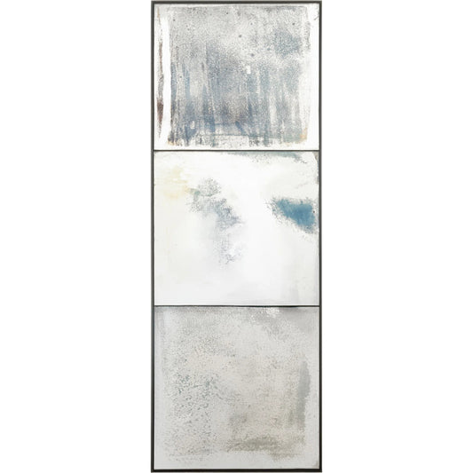 Ceres Accent Mirror by Surya in black and antiqued, matte. Made from manufactured wood in a unique style.