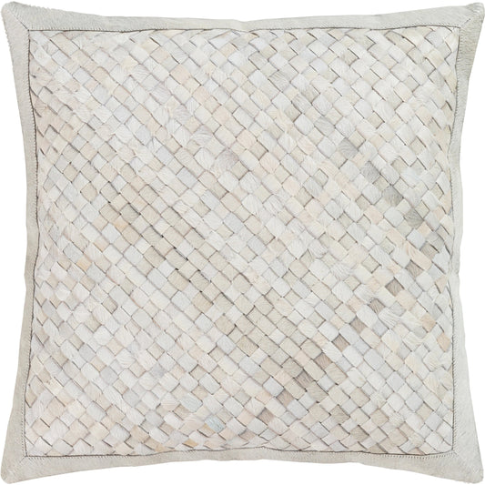 Cesta Pillow - 21251 by Surya. Made from front: 100% hair on hide, back: 100% polyester in a modern style.
