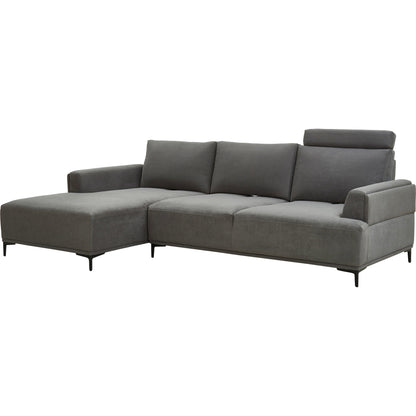 Lucca Sectional Sofa by Pasargad Home. Made from polyester fabric in a modern style.