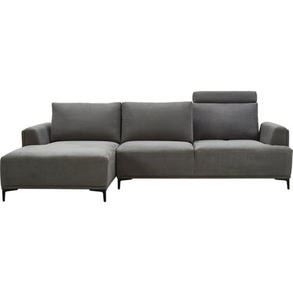 Lucca Sectional Sofa by Pasargad Home. Made from polyester fabric in a modern style.