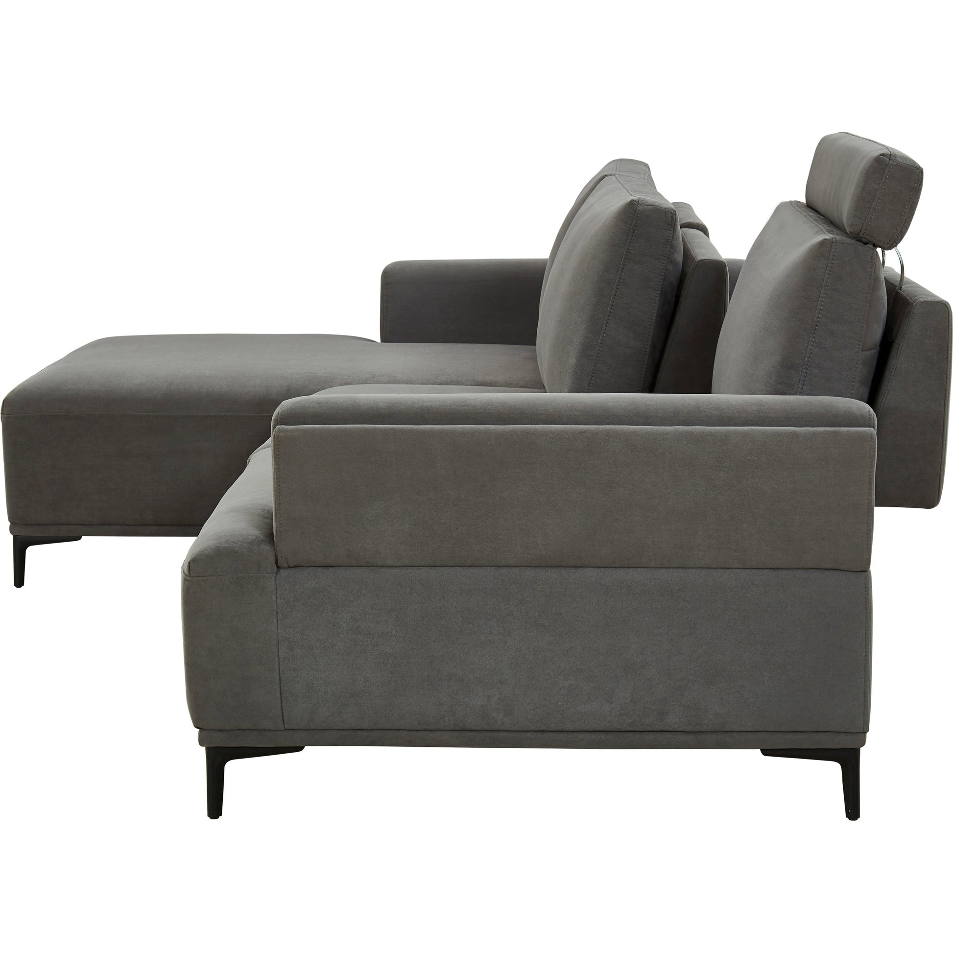 Lucca Sectional Sofa by Pasargad Home. Made from polyester fabric in a modern style.