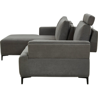 Lucca Sectional Sofa by Pasargad Home. Made from polyester fabric in a modern style.