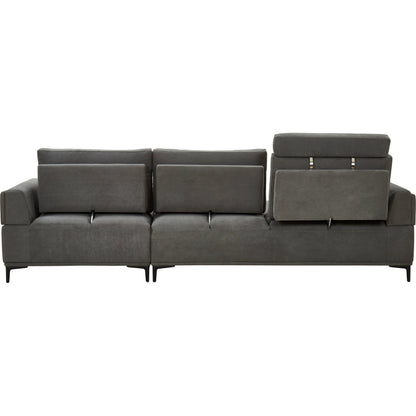 Lucca Sectional Sofa by Pasargad Home. Made from polyester fabric in a modern style.