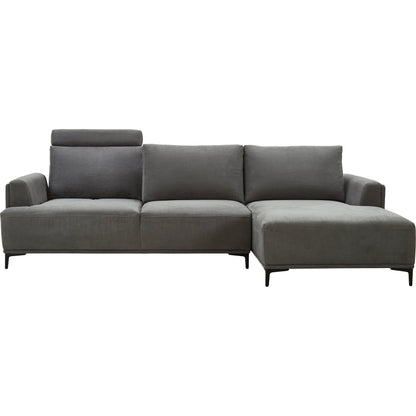 Lucca Sectional Sofa by Pasargad Home. Made from polyester fabric in a modern style.