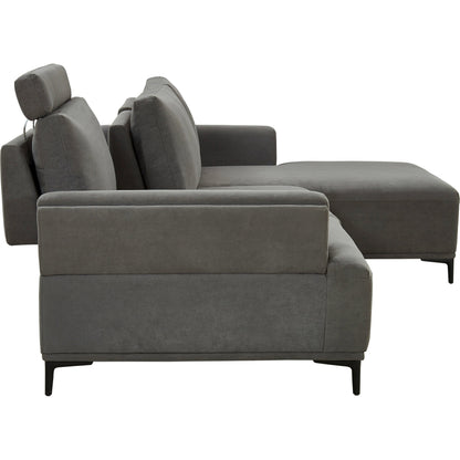 Lucca Sectional Sofa by Pasargad Home. Made from polyester fabric in a modern style.