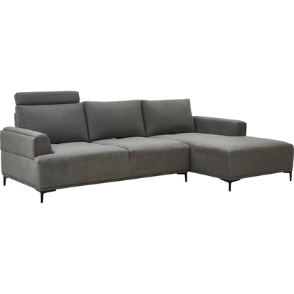 Lucca Sectional Sofa by Pasargad Home. Made from polyester fabric in a modern style.