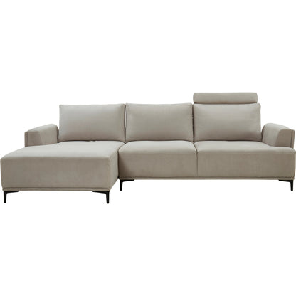 Lucca Sectional Sofa by Pasargad Home. Made from polyester fabric in a modern style.
