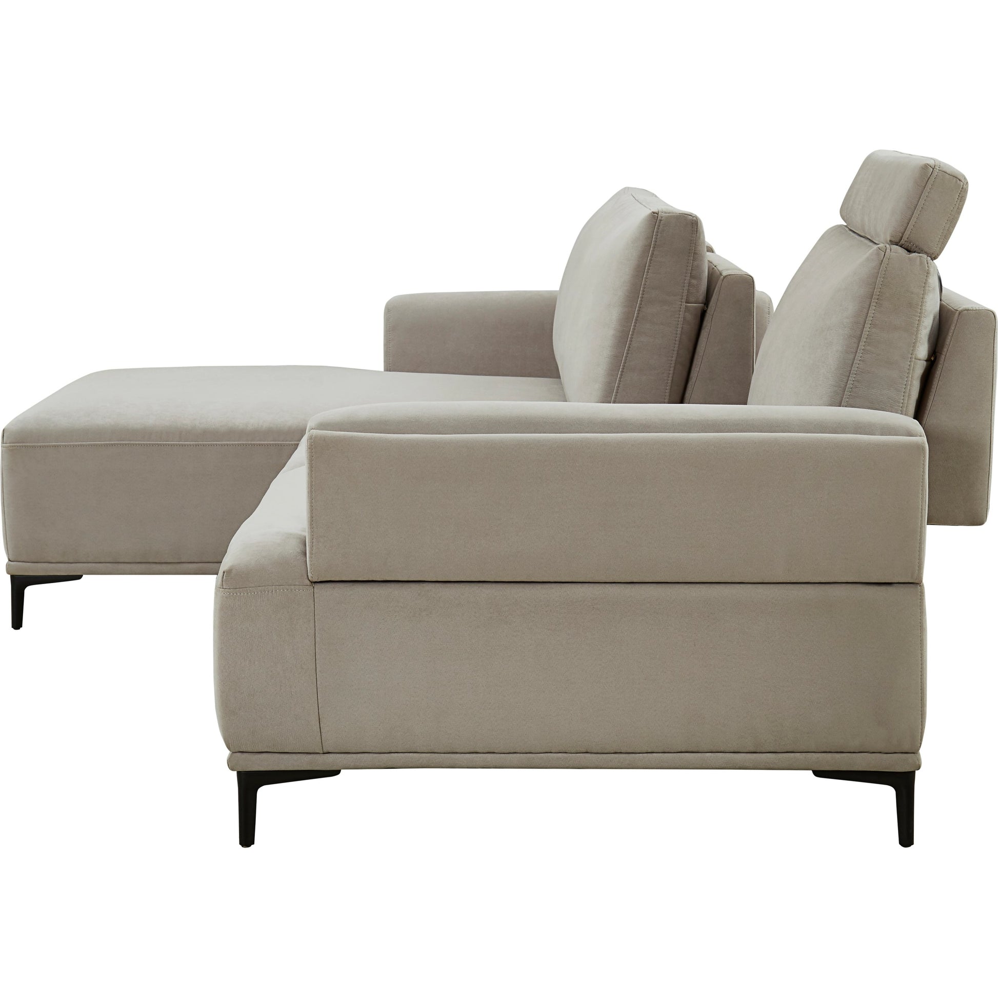 Lucca Sectional Sofa by Pasargad Home. Made from polyester fabric in a modern style.