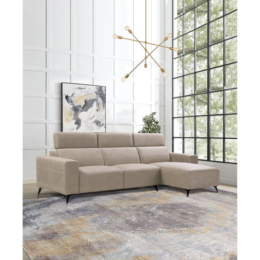 Bari Sectional Sofa by Pasargad Home. Made from polyester fabric in a modern style.