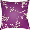 Bright Purple, Cream / 18" x 18"