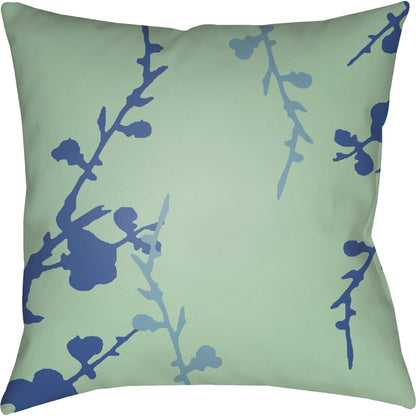 Chinoiserie Floral Pillow - 28149 by Livabliss. Made from unique in a traditional style.