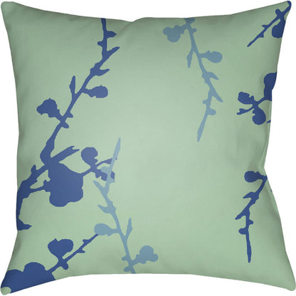 Chinoiserie Floral Pillow - 28149 by Livabliss. Made from unique in a traditional style.