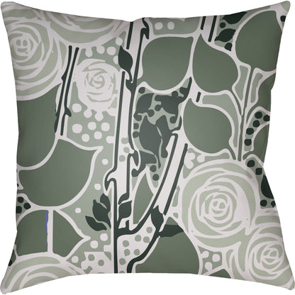 Chinoiserie Floral Pillow - 28149 by Livabliss. Made from unique in a traditional style.