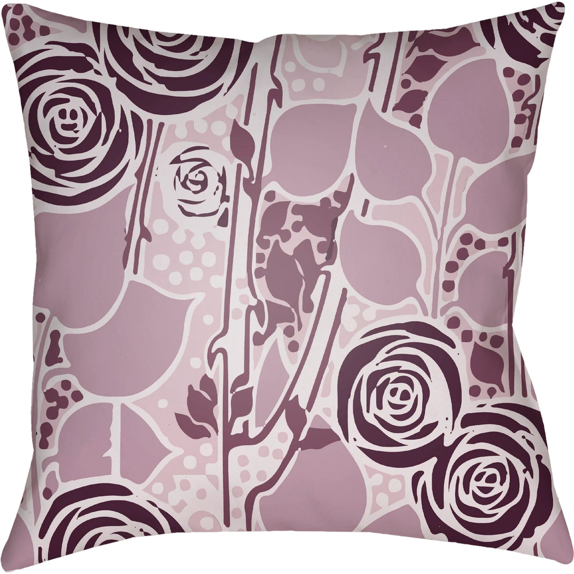 Chinoiserie Floral Pillow - 28149 by Livabliss. Made from unique in a traditional style.