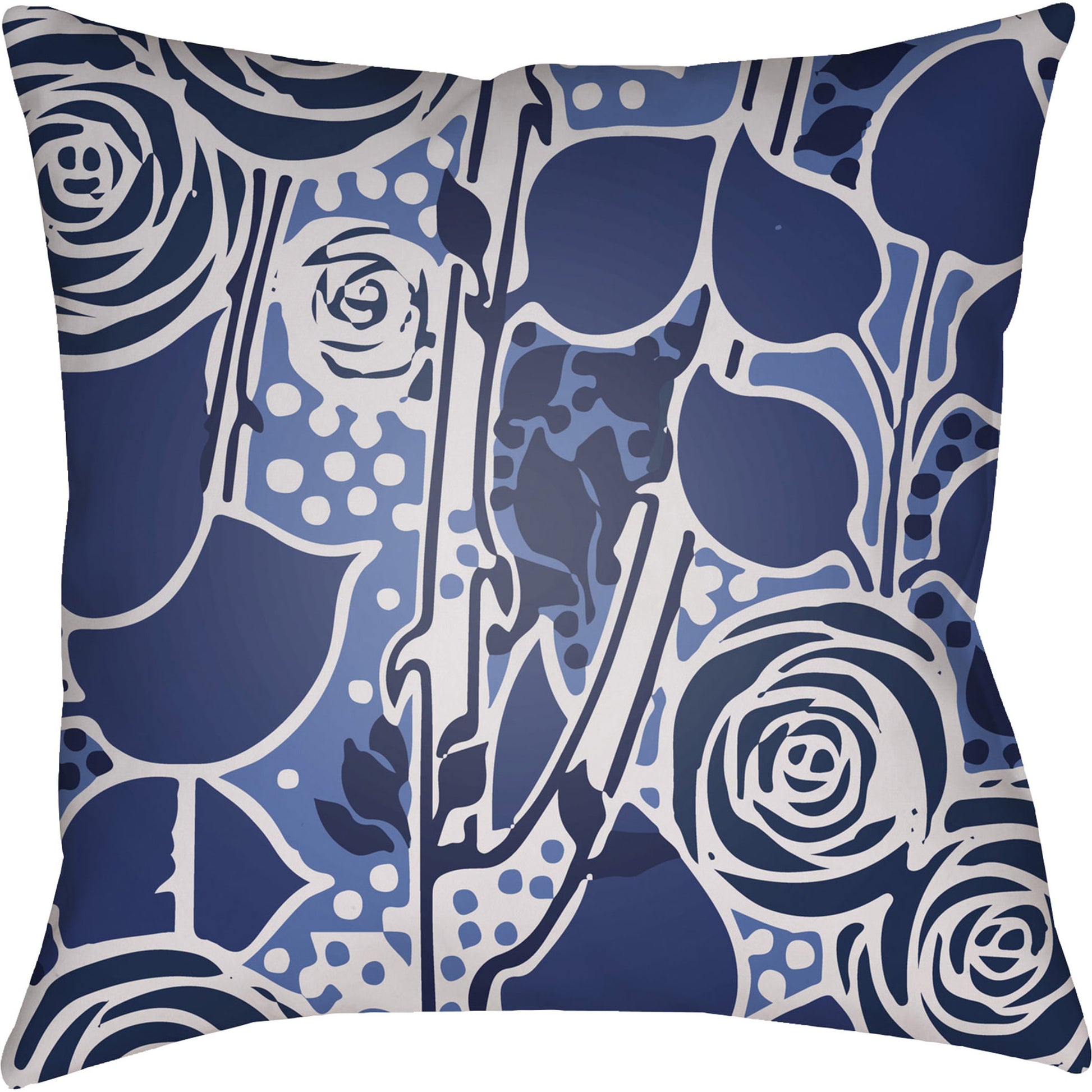 Chinoiserie Floral Pillow - 28149 by Livabliss. Made from unique in a traditional style.