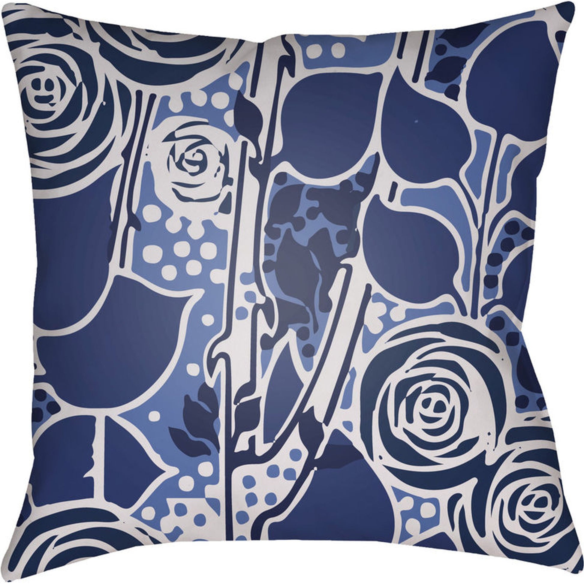 Chinoiserie Floral Pillow - 28149 by Livabliss. Made from unique in a traditional style.