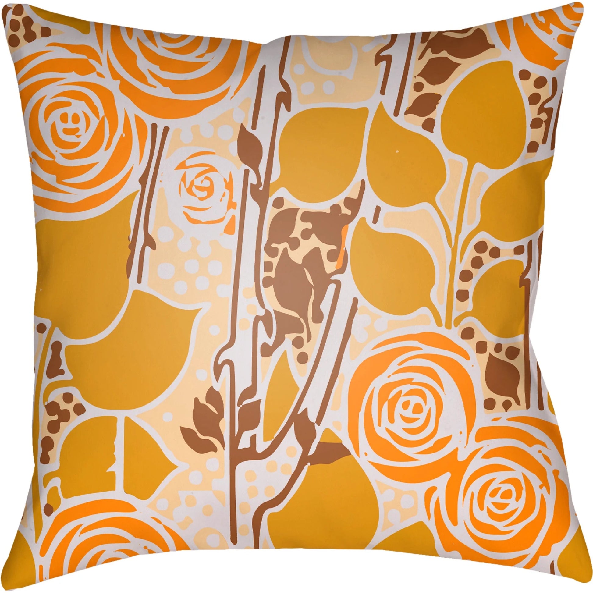 Chinoiserie Floral Pillow - 28149 by Livabliss. Made from unique in a traditional style.