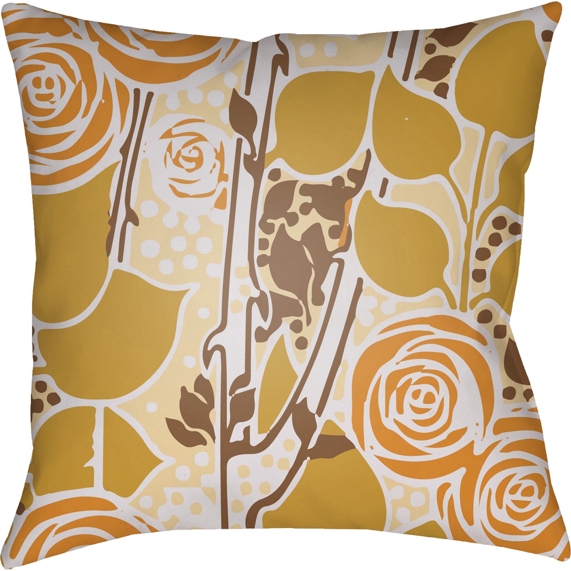 Chinoiserie Floral Pillow - 28149 by Livabliss. Made from unique in a traditional style.