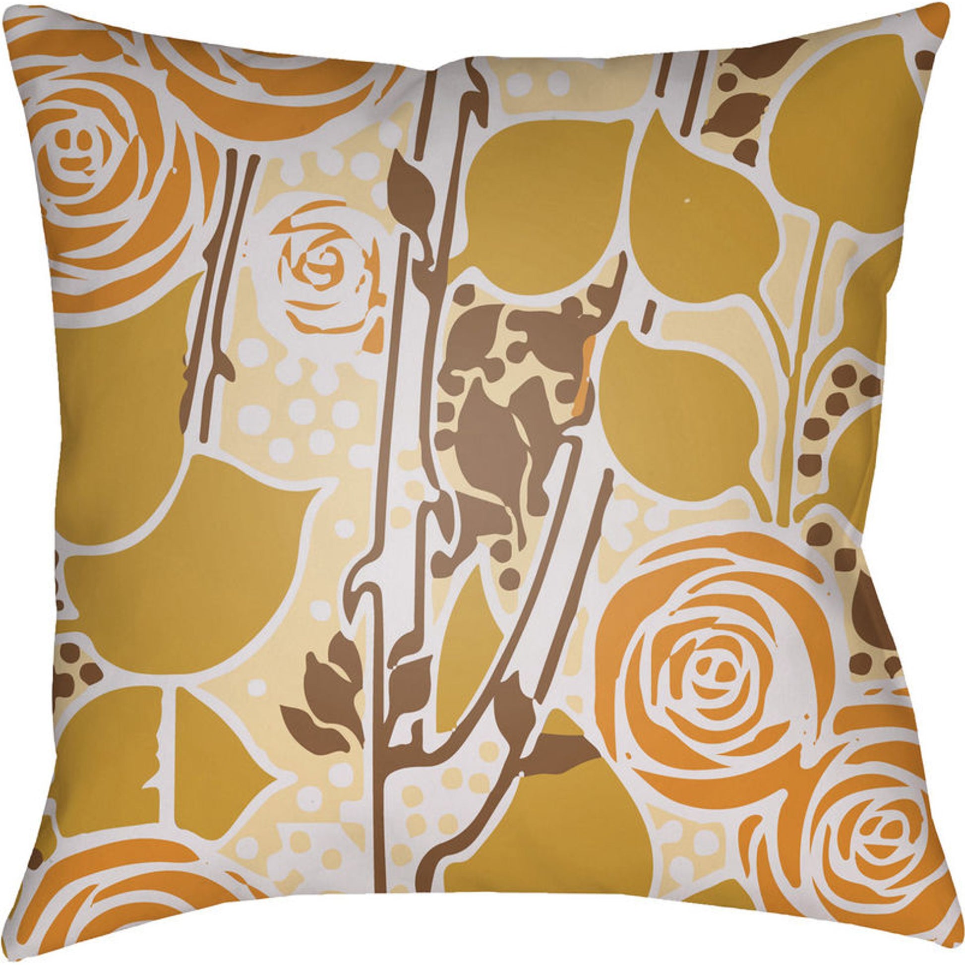 Chinoiserie Floral Pillow - 28149 by Livabliss. Made from unique in a traditional style.