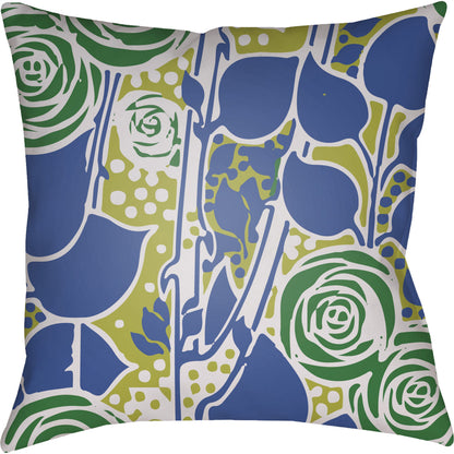 Chinoiserie Floral Pillow - 28149 by Livabliss. Made from unique in a traditional style.