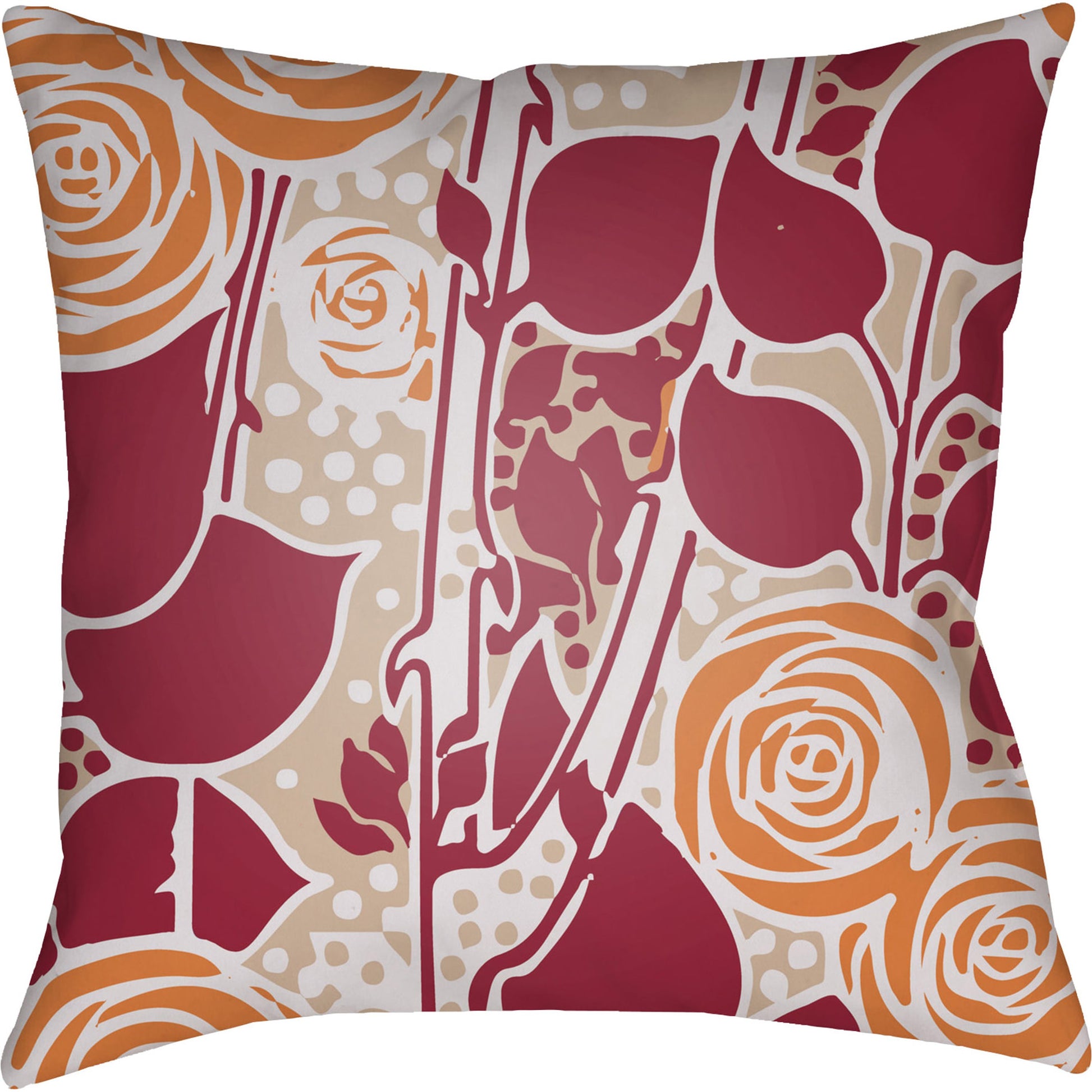 Chinoiserie Floral Pillow - 28149 by Livabliss. Made from unique in a traditional style.