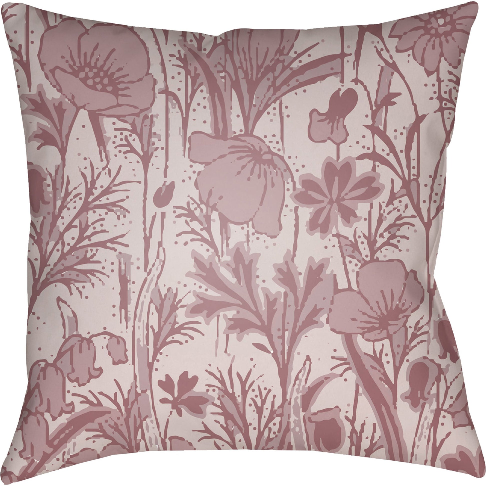 Chinoiserie Floral Pillow - 28149 by Livabliss. Made from unique in a traditional style.